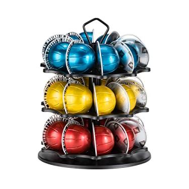 Imagem de Flagship Coffee Pod Holder Carousel 3 Tier for Vertuo Pod Holder Metal DIY Install Small for Vertuo Pod Stand (30 Pods Capacity)