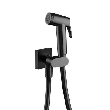 Imagem de Ducha Higiênica Lorenzetti Loft Square 1984 B83 Com Registro Preta