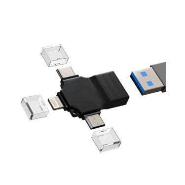 Imagem de Adaptador Lightning Micro USB Tipo C para USB 3.0 OTG compatível com Samsung LG Google Apple iPhone 15 14 13 12 Pro Max Plus iPad Air Mini Câmera Leitor de Cartão Mouse Teclado Flash Drive Acessórios