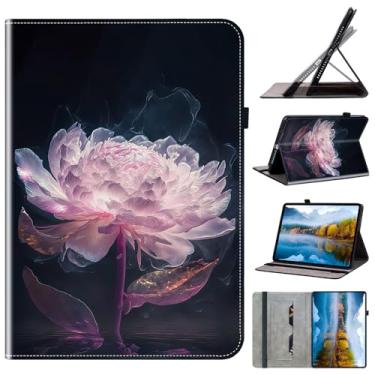 Imagem de Dteck Capa fólio para tablet Samsung Galaxy Tab A9+ Plus 27.9 cm 2023 (SM-X210) - Capa protetora dobrável de couro PU [suporte/ranhuras/alça elástica/S Pen Loop] Capa fofa de desenho animado leve,