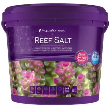 Imagem de Sal Marinho Para Aquários Reef Salt Aquaforest Balde 22kg