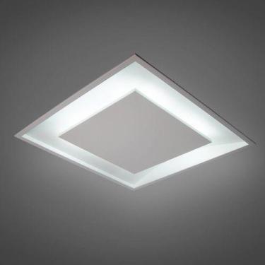 Imagem de Luminária Plafon Luz Indireta Embutir Quadrada 4G9 30X30cm Real 201/30