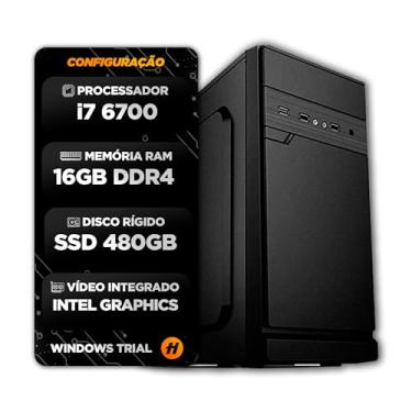 Imagem de PC INTEL HOME CORE I7 6700 B250M 16GB DDR4 SSD 480GB 500W GABINETE ATX