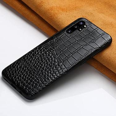 Imagem de Capas de telefone de couro com padrão de crocodilo para Samsung Galaxy S9 s7 s8 S20 Ultra s10 Plus Note 10 8 9 a50 a50s a20 a30 a7 a5 J7 J4 J6 2018, preta, para Samsung A7 2018