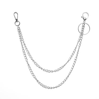 Imagem de GENEMEN Corrente de calça para homens e mulheres corrente gótica acessórios de vestuário, Gargantilha, tamanho �nico