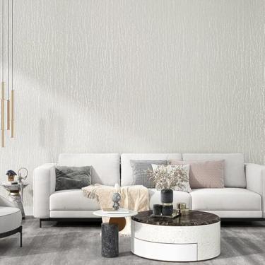 Imagem de Q QIHANG Estilo nórdico, cor lisa, tecido não tecido, papel de parede 3D, cor pura, papel de parede de lama de diatomácea, quarto, sala de estar, papel de parede de fundo de TV, papel de parede não