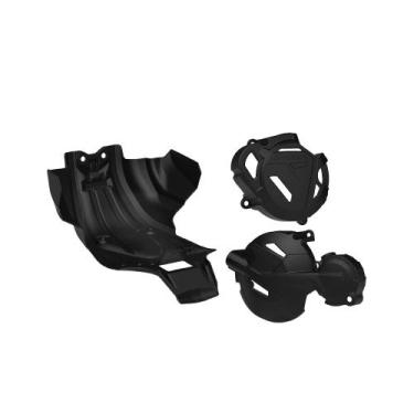 Imagem de Kit Crf 250f Prot. De Quadro + Prot. De Tampa Do Motor Preto - Anker