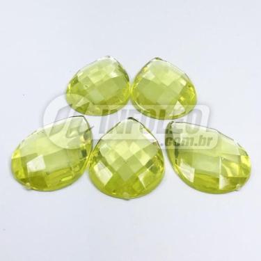 Imagem de Chaton Acrilico Gota 18x25mm Amarelo - 5 unidades - LB