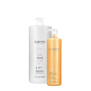 Imagem de Kit Cadiveu Professional Soft Sense Shampoo e Nutri Glow Máscara (2 pr