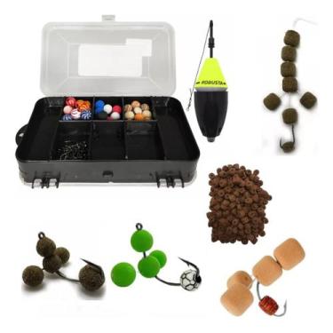 Imagem de Kit Pesca Tamba Boia Cevadeira + Ração E Anteninhas + Estojo - Summer,