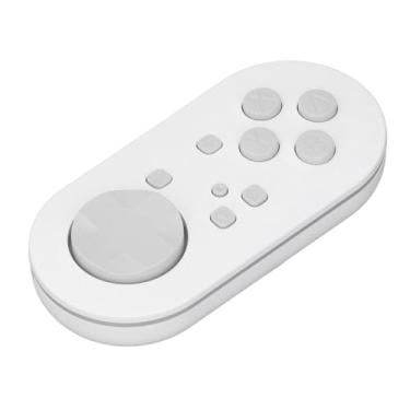 Imagem de Gamepad Micro Bluetooth, Controlador Sem Fio Portátil Com Luz LED RGB, Mini Controlador de Bolso Com Cabo e Alça para Anki, para para Wins, para Android, para OS X (Branco)