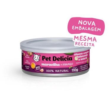 Imagem de Ração Úmida Pet Delícia Gato Maravilha De Frango - 110g - PET DELICIA
