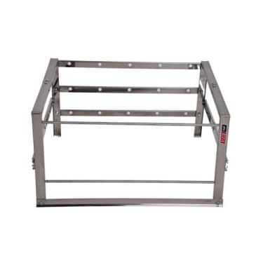 Imagem de Suporte 4 Espetos Inox Churrasqueira Alvenaria Issi Grill