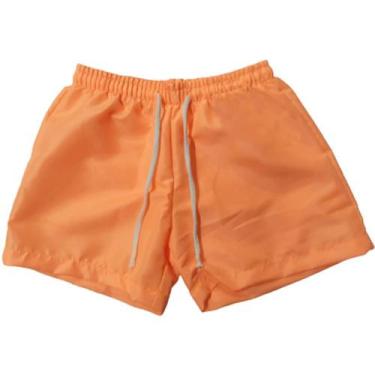 Imagem de Shorts Feminino Infantil Juvenil - OX CONFECÇÕES, Laranja, 16