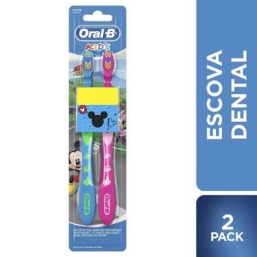 Imagem de Escova Dental Infantil Oral-B Mickey 2 Unidades - Oral B