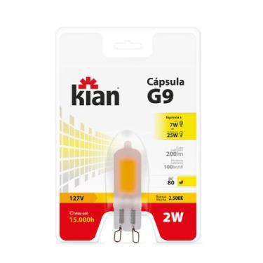 Imagem de Lampada led halopim bipino g9 2w 2500k 220v kian top