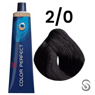 Imagem de Wella Perfect Color 2/0 Preto Pure Naturals 60ml, UNICA