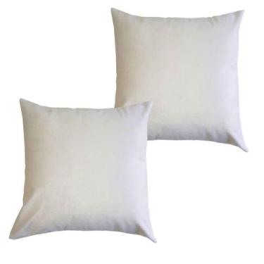 Imagem de Kit 2 Capas Para Almofada 45 cm x 45 cm - Casa Chick, Suede Bege