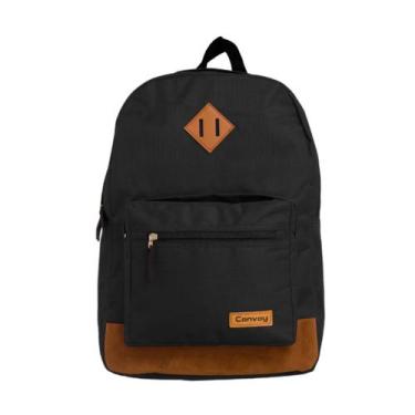 Imagem de Mochila Costas Casual Urbana Escolar Convoy Juvenil, Preto