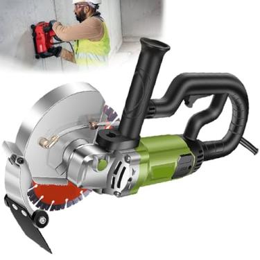 Imagem de 星姿 Caçador de parede elétrico, máquina de corte de ranhura de parede de alta potência 2200W, profundidade ajustável de 62 mm, máquina de entalhe de concreto de tijolo 8500r/min, para tijolo vermelho,