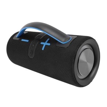 Imagem de Alto-falante Bluetooth Portátil Com Luzes, Alto-falantes Sem Fio Com Bluetooth 5.3, Microfone Embutido, Alto-falante Bluetooth à Prova D'água para Exterior (Azul Preto)