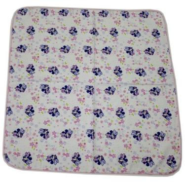 Imagem de Cueiro Flanelado Mickey/minnie 80x80cm Com Crochê - Disney, Minnie