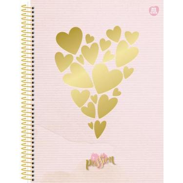 Imagem de Caderno Espiral Universitário Capa Dura Passion 10 Matérias 160 Folhas
