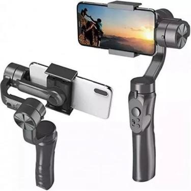 Imagem de Gimbal Suporte Estabilizador Para Câmera Celular Com 3 Eixos - Genéric