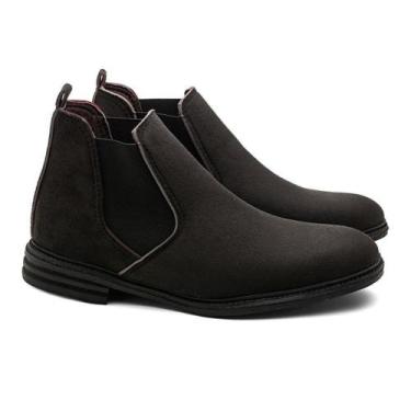 Imagem de Botas Botina Masculino De Couro Camurça Cano Curto Country - DUPRADO, 