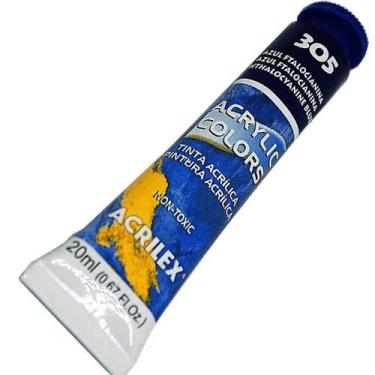 Imagem de Tinta Acrílica Acrilex Azul Ftalocianina 20ML