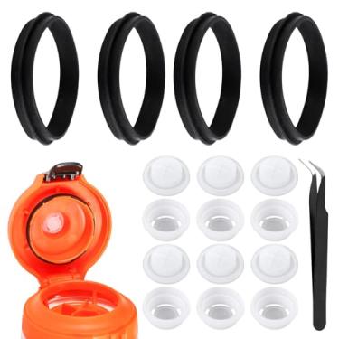 Imagem de 6 peças de substituição de válvulas para garrafa de água Gatorade, acessórios de substituição de tampa de garrafa de válvula de distribuição de silicone para garrafa de compressão Gatorade 947 ml e