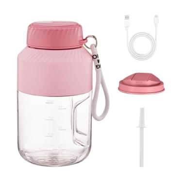 Imagem de FytStycale Liquidificador portátil com copo para shakes e vitaminas, Tampa Rosa
