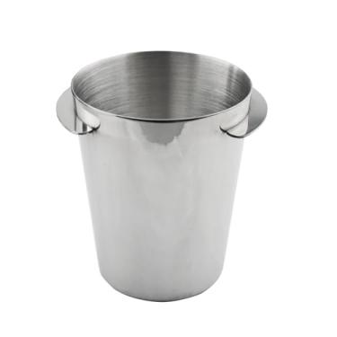 Imagem de YHXiXi Copo medidor de café prata de aço inoxidável de 58 mm, compatível com filtro móvel, copo de pó para moedor de café, acessórios para máquina de café expresso engrossados