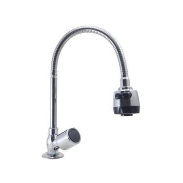 Imagem de Torneira Gourmet Metal Inox Pia Cozinha Mesa / Bancada Luxo C39 FP - R