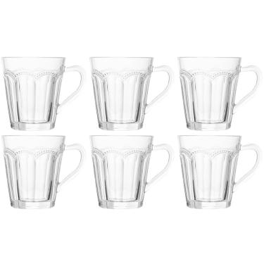 Imagem de Conjunto de 6 Xícaras de Chá de Vidro Belle Époque 180ml - Lyor