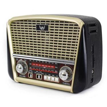 Imagem de Rádio Retrô Vintage Altomex com Lanterna AM/FM, Bluetooth,  Pendrive, 