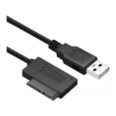 Imagem de Cabo Adaptador Conversor Usb X Mini Sata 2 Notebook Dvd Cd - LShopM