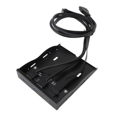 Imagem de 3,5 Polegadas Floppy Bay Painel Frontal, 3 Portas Tipo C USB3.0 PC Painel Frontal Suporte USB 19PIN Tipo E Interface de Entrada Floppy Drive Painel USB A 5Gbps Tipo C 10Gbps