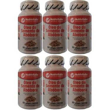 Imagem de Óleo de Semente de Abóbora Nutrivitalle 60 Softgel Kit 6 unidades