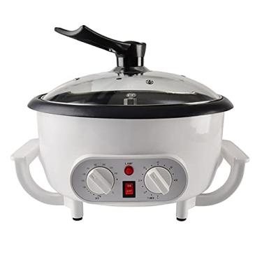 Imagem de Torradeira de café doméstica de 800 g torradeira elétrica de grãos de café 0-240 máquina para assar café em aço inoxidável com temperatura ajustável