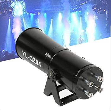 Imagem de 5sssallefaa Máquina de fumaça de coluna de ar com interruptor de controle de fio, distância de pulverização de 6-8 m, profissional, 180 W, máquina de fumaça de festa de CO2 para discoteca, Natal