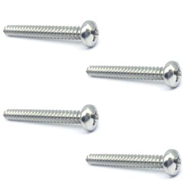 Imagem de 4 Parafuso INOX Neck Plate braço Corpo Guitarra 4,2x32mm - MXP