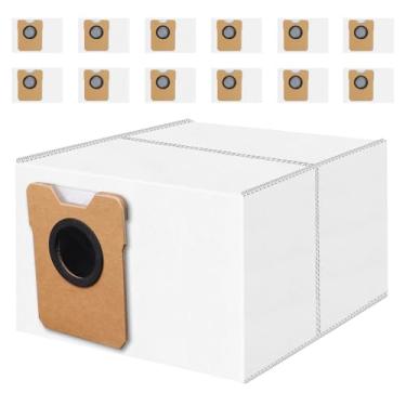 Imagem de Pacote com 12 sacos de pó C20 OMNI compatíveis com aspirador de pó Eufy Omni C20, sacos descartáveis de substituição de 4 camadas