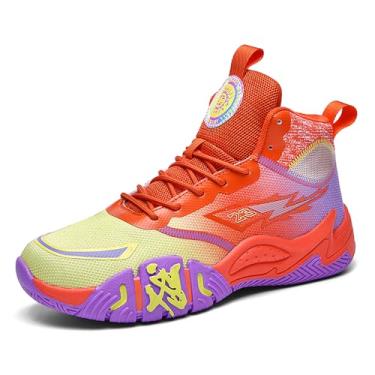 Imagem de Bolognifi Tênis de corrida respiráveis ​​masculinos, amortecimento de alta resiliência, sola de borracha antiderrapante, design leve para corridas urbanas em academias presente(Yellow,37 BR)