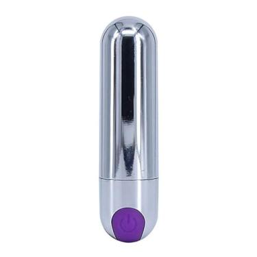 Imagem de Vibrador Bullet Super Potente Recarregável Vibrador Erótico Cápsula Bullet Feminino USB 10 Vibrações Casal Discreto