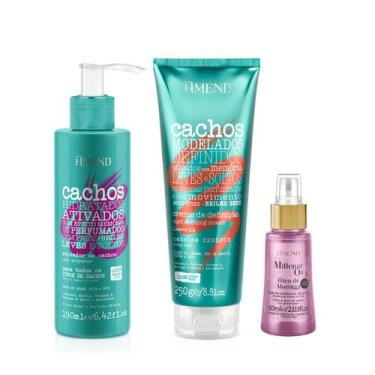 Imagem de Amend Cachos Ativador de Cachos 190ml + Leave-in Crespo 250ml + Millen