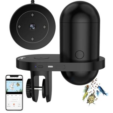 Imagem de hygger Alimentador automático de peixes WiFi com aplicativo, alimentador automático inteligente para férias com temporizador, alimentação de precisão e à prova de umidade, dispensador automático com