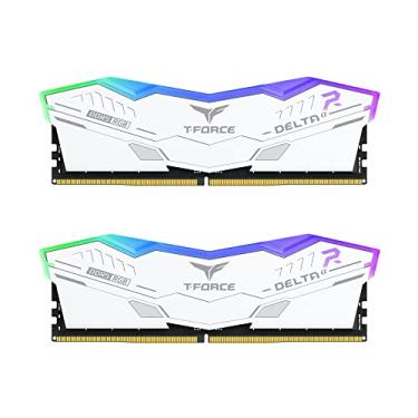 Imagem de TEAMGROUP T-Force Delta Alpha RGB DDR5 Ram 32GB Kit (2x16GB) 6000MHz (PC5-48000) CL38 Intel XMP 3.0 & AMD Expo Módulo de memória de desktop compatível Ram Branco FF8D532G6000HC38JDC01