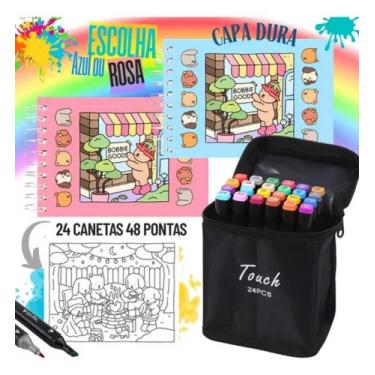 Imagem de Canetinhas de Colorir Ponta Dupla e Bobbie Goods Diversao - Touch