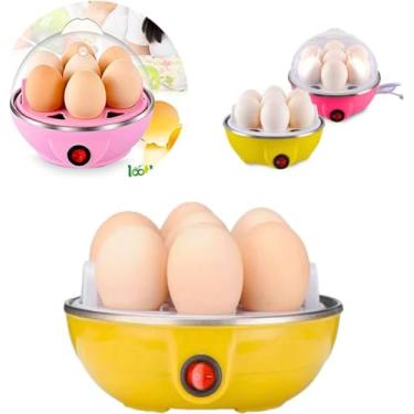 Imagem de Cozedor Elétrico Vapor Cozinha Multi Funções Ovos Egg Cooker - Variada M7MIX (amarelo ou sortido)